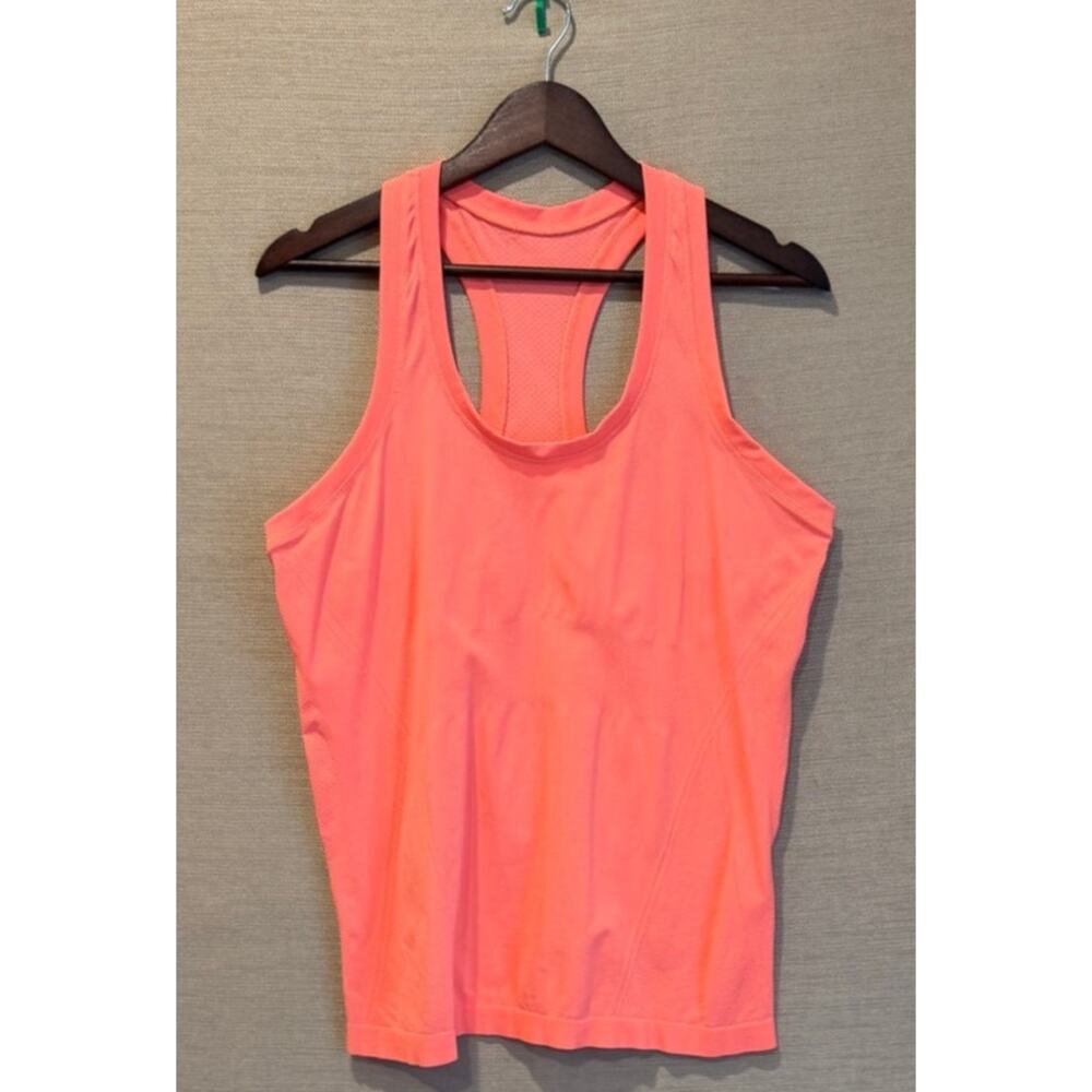 Athleta Momentum Seamless Racerback Tank Top Women's XL Orange Activewear